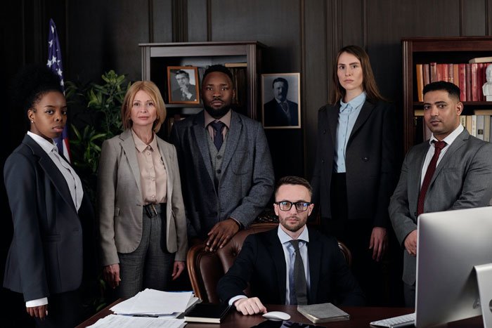 lawyers posing
